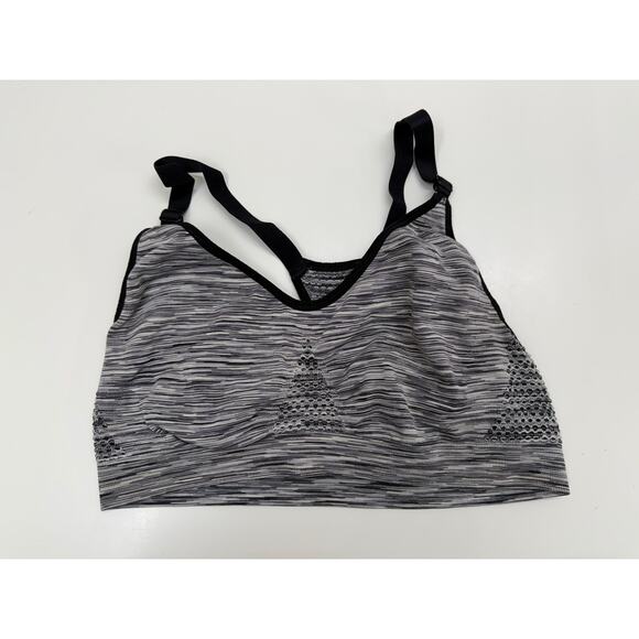 Unbranded Womens Sports Bra Size Unknown Black Heather Racerback PullOn Unpadded - Picture 1 of 9